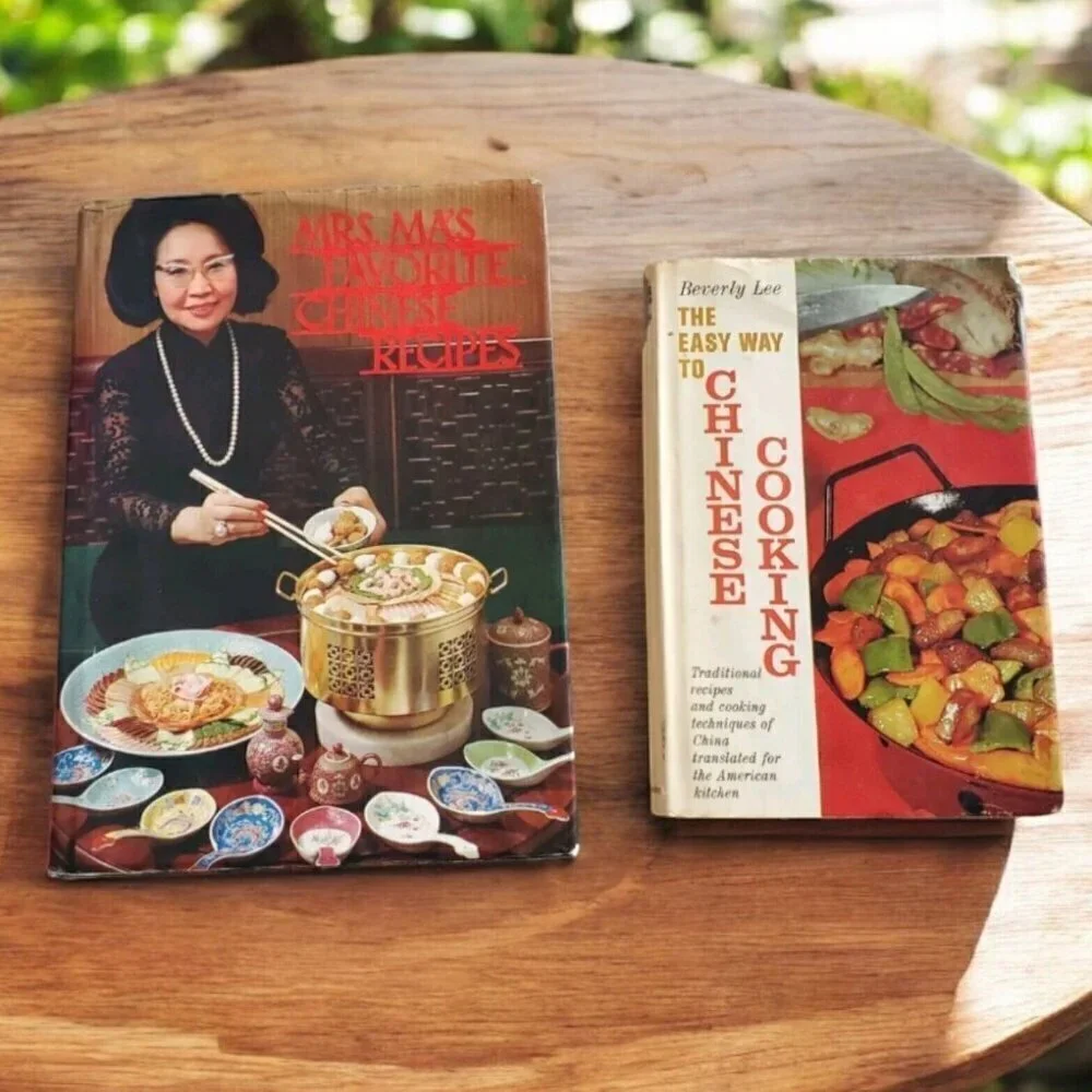 Lot of 2 Vintage Chinese Cook Books Mrs.Ma's...& Lee Easy way‎ to...Hardbacks